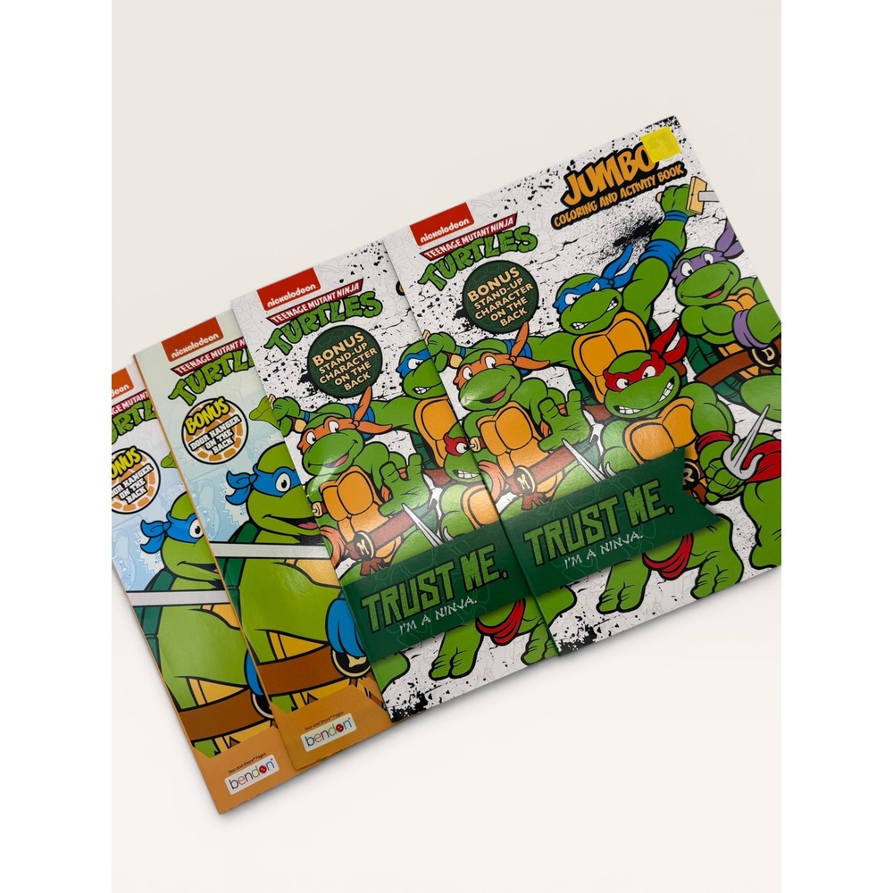 5 Teenage Mutant Ninja‎ Turtles TMNT Jumbo Coloring Activity Book Bendon collect